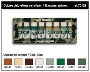 Vallejo PANZER ACES No6 (jeu de 8 couleurs) (70129)