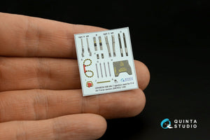 Quinta Studio QD+48342 F-4G tardif Intérieur imprimé en 3D et coloré sur papier décalcomanie (Meng) (avec pièces en résine imprimées en 3D) 1/48 – immagine 14