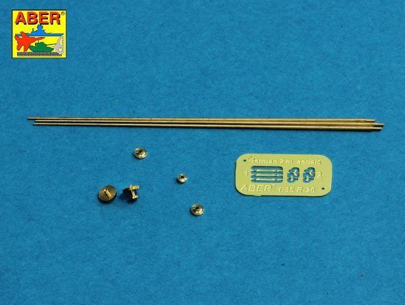 Antennes allemandes Aber R-42 de 2 m avec base annulaire (ensemble de 3 pièces)
