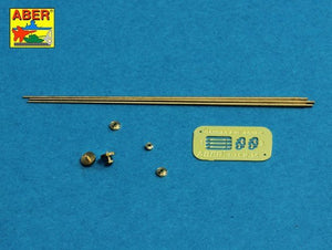Antennes allemandes Aber R-42 de 2 m avec base annulaire (ensemble de 3 pièces)