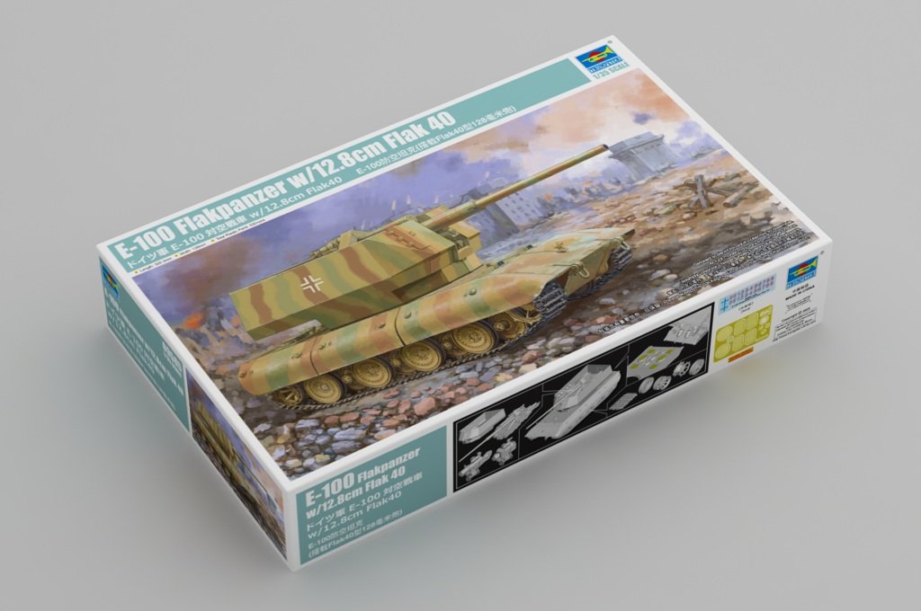 Trumpeter 09585 E-100 Flakpanzer avec Flak 40 de 12,8 cm au 1/35 – Bild 2
