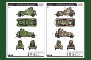 Hobby Boss 83883 Voiture blindée soviétique BA-20 Mod.1939 1/35 – image 4