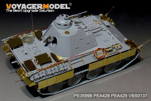 Maquette Voyager PE35998 FlaKPanzer V allemand de la Seconde Guerre mondiale, canon antiaérien FlaKvierling 20 mm MG 151/20, version de base pour TAKOM 2105 au 1/35 – image 10
