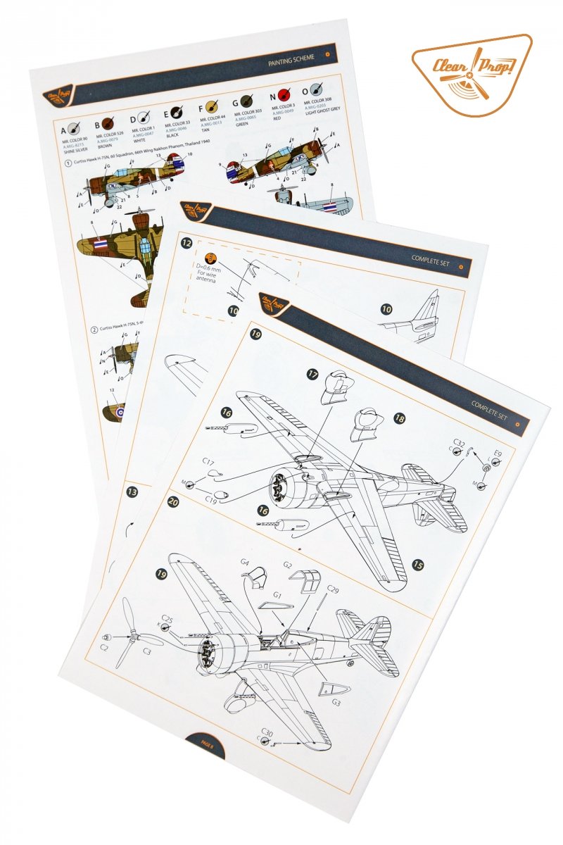 Hélice transparente ! Kit de démarrage CP72022 H-75N Hawk 1/72 – image 6
