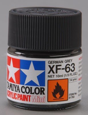 Peinture acrylique Tamiya XF63 Gris allemand (81763) 10 ml – immagine 2