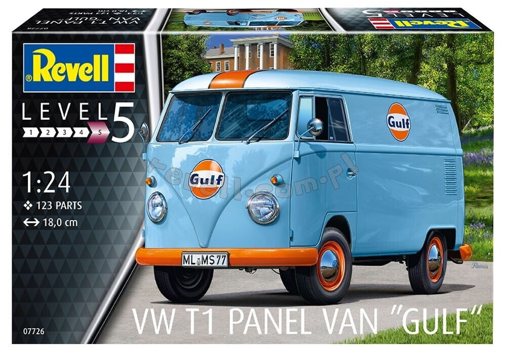 Revell 07726 VW T1 Fourgonnette - Décoration Gulf 1/24 – image 2