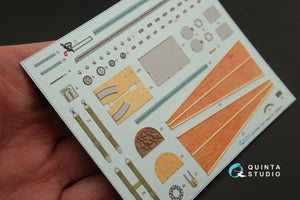 Intérieur imprimé en 3D et coloré sur papier décalcomanie Quinta Studio QD32060 pour Fokker Dr.1 (pour maquette Roden) à l&amp;#39;échelle 1/32 – image 2