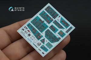 Intérieur imprimé en 3D et coloré sur papier décalcomanie Quinta Studio QDS-48570 Mi-24A (Trumpeter) (petite version) 1/48 – immagine 4