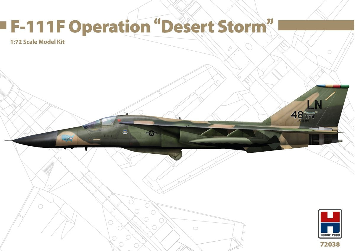 Hobby 2000 72038 General-Dynamics F-111F Operation " Desert Storm " 1/72