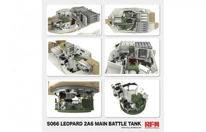 Maquette Rye Field 5066 Leopard 2 A6 - Intérieur complet 1/35 – image 3