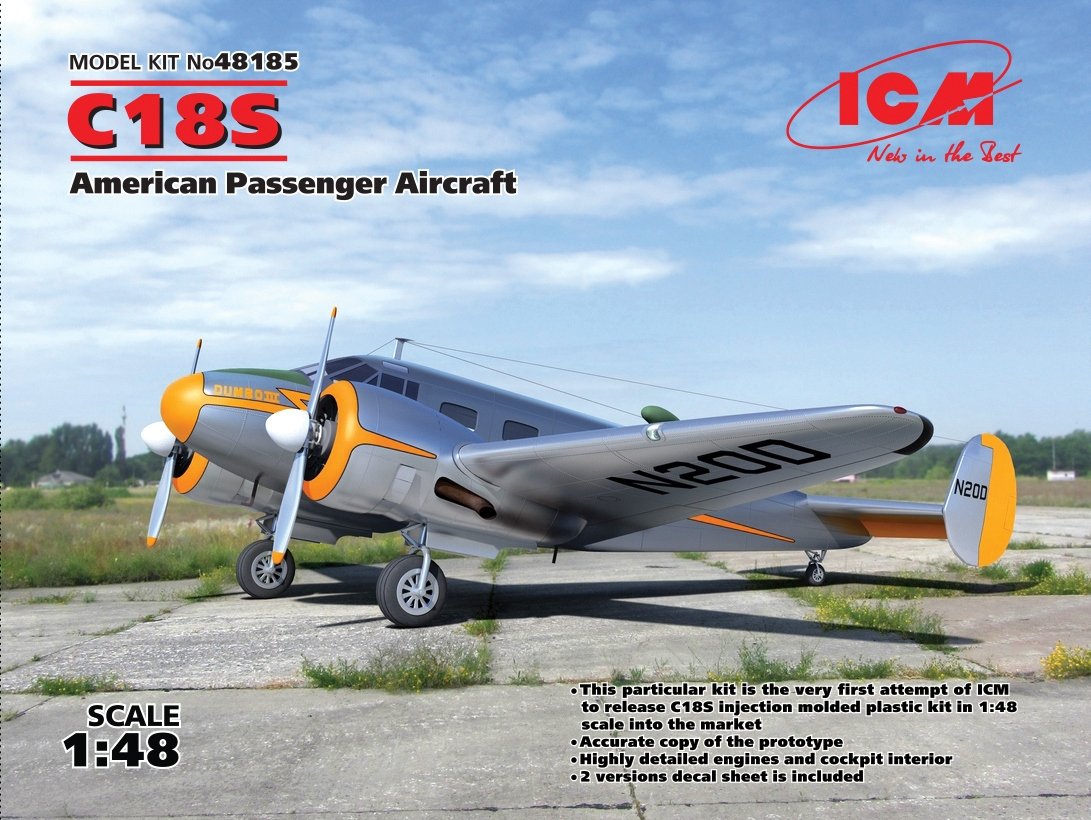 ICM 48185 C18S, Avion de passagers américain (1/48)