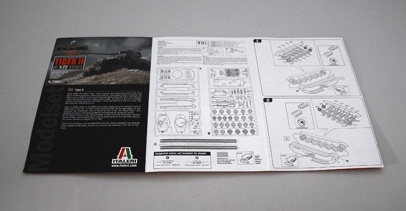 Italeri 74001 TIGER II - WoT - KIT DE MODÈLE (1/72) – immagine 5
