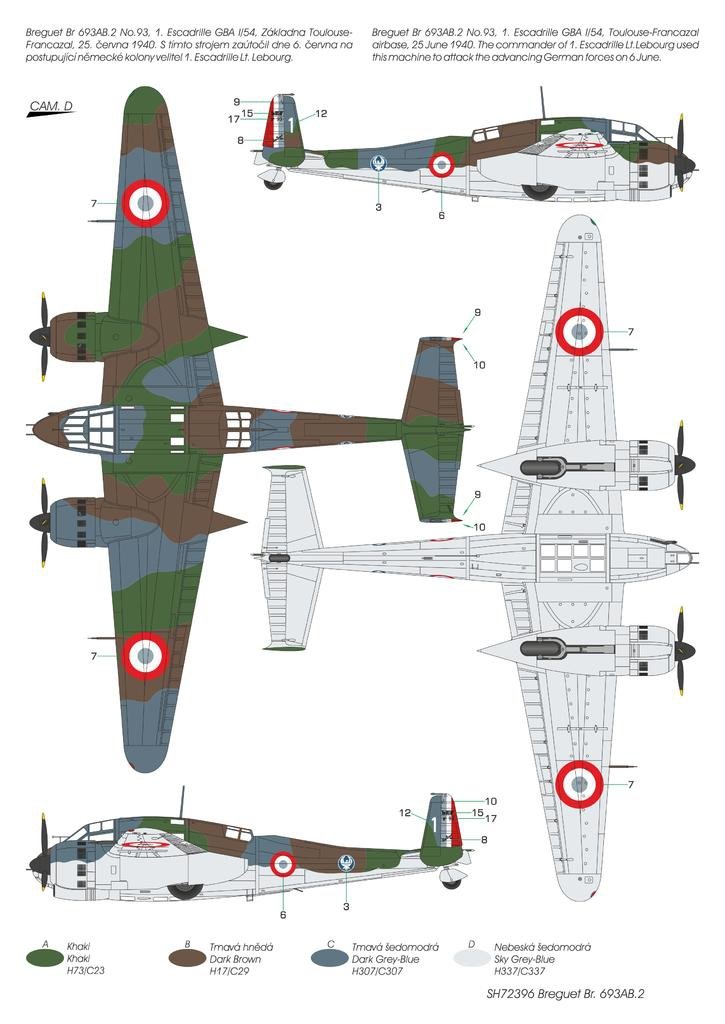 Maquette Special Hobby 72396 Breguet Br.693AB.2 « Bombardier d&amp;#39;attaque français » au 1/72 – image 3