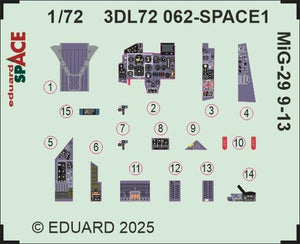 Eduard 3DL72062 MiG-29 9-13 SPACE GREAT WALL HOBBY 1/72 – image 3