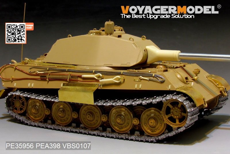 Maquette Voyager PE35956 Char King Tiger allemand de la Seconde Guerre mondiale (tourelle Porsche) pour MENG TS-037 au 1/35 – Bild 11