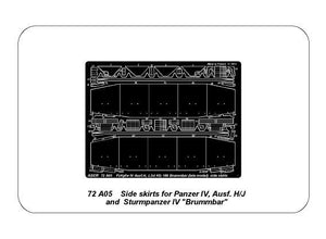 Aber 72A05 Jupes latérales pour PzKpfw IV (HJ),Brummbar / Jupes latérales pour PzKpfw IV (HJ),Brummbar 1/72 – immagine 6
