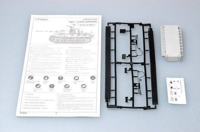 Trumpeter 07244 Char Tiger 1 (version tardive) (1/72) – immagine 3