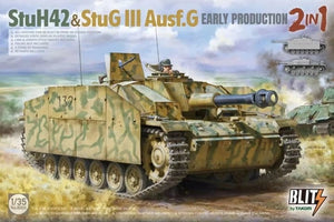 Takom 8009 StuH 42 &amp;amp; StuG III Ausf.G Première production 2 en 1 1/35