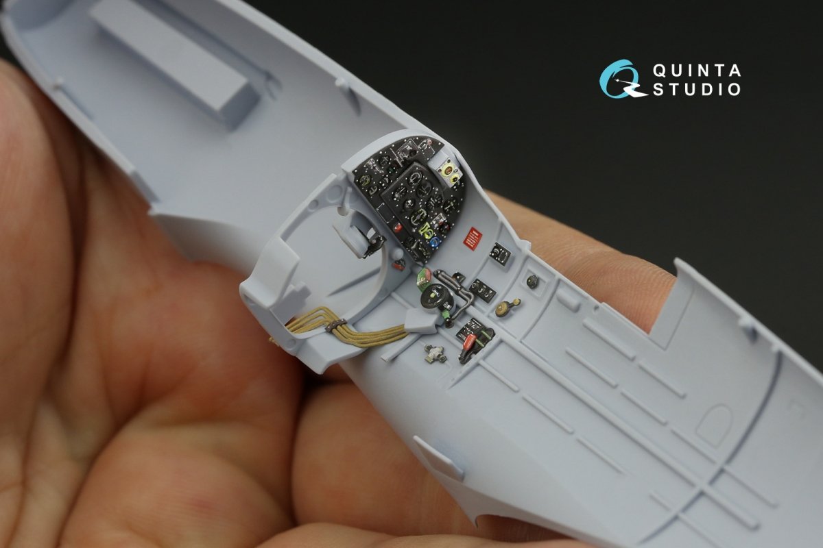 Intérieur imprimé en 3D et coloré sur papier décalcomanie Quinta Studio QD48144 Spitfire PR.XIX (Airfix) 1/48 – image 10