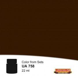 Terre d&amp;#39;ombre noire Lifecolor UA758 22 ml