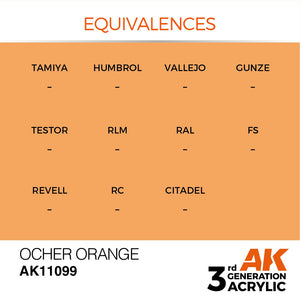 AK Interactive AK11099 OCHE ORANGE – STANDARD 17 ml – immagine 2
