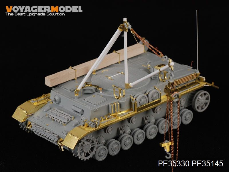 Maquette Voyager PE35330 Bergepanzer IV Ausf J allemand de la Seconde Guerre mondiale pour DRAGON 6438 au 1/35  – image 2