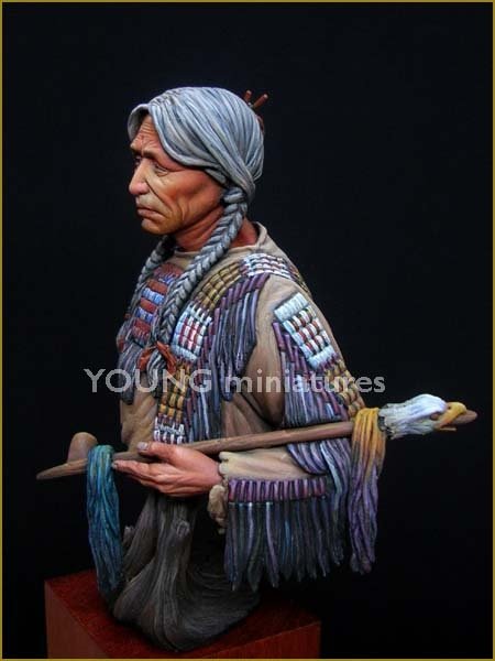 Figurine miniature Young Miniatures YH1818 Indien Sioux 1/10 – immagine 2
