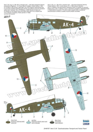Special Hobby 48197 Aero C-3A « Avion de transport et d&amp;#39;entraînement tchécoslovaque » 1/48 – Bild 4
