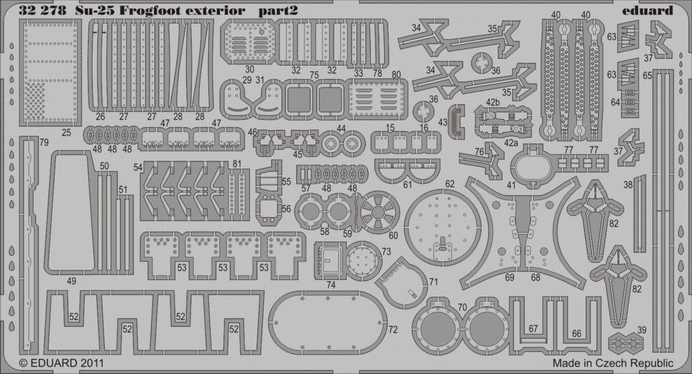 Eduard 32278 Su-25 Frogfoot extérieur TRUMPETER (1/32) – Bild 2