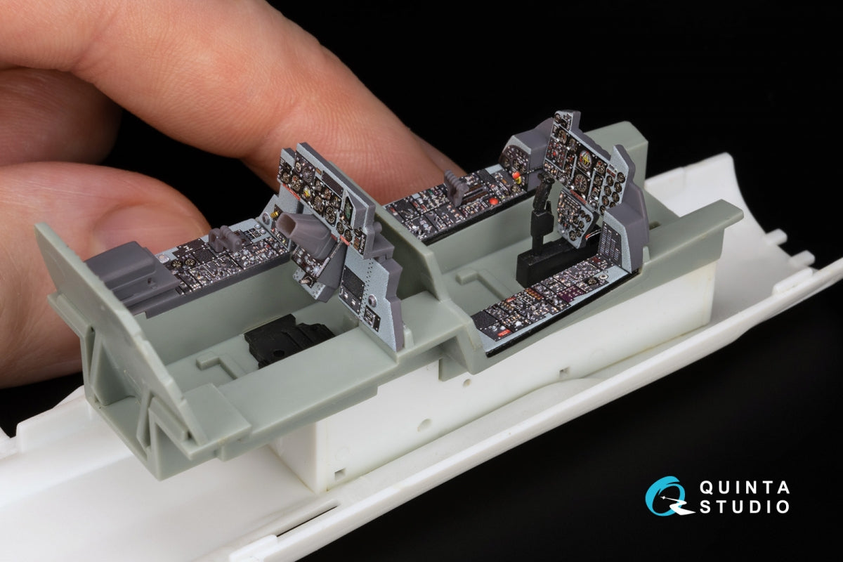 Quinta Studio QD+48488 F-4D Phantom II (première génération) Intérieur imprimé en 3D et coloré sur papier décalcomanie (Academy) (avec pièces en résine imprimées en 3D) 1/48 – Bild 14