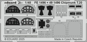 Kit de détails Eduard FE1496 Chipmunk T.20 AIRFIX 1/48