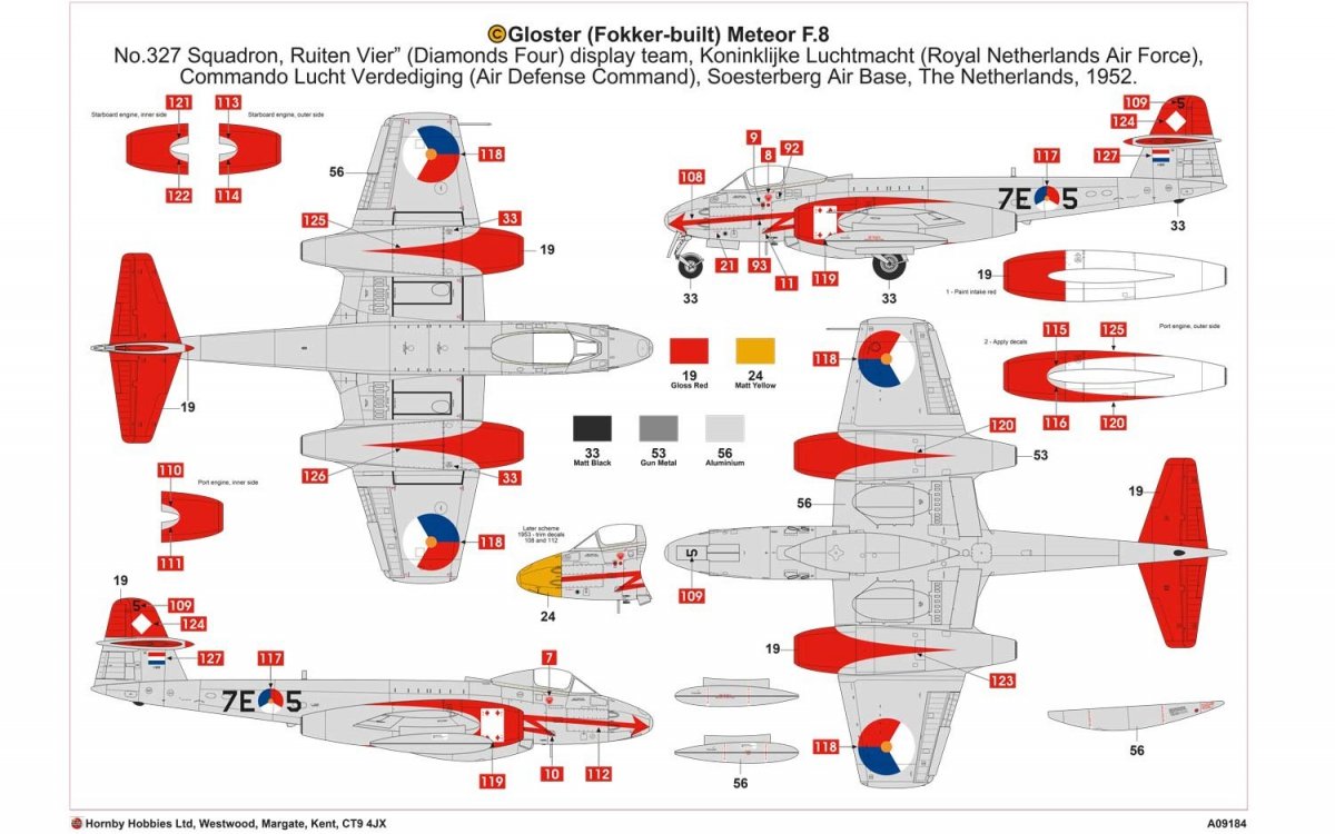 Airfix 09184 Gloster Meteor F8 Guerre de Corée 1/48 – image 3