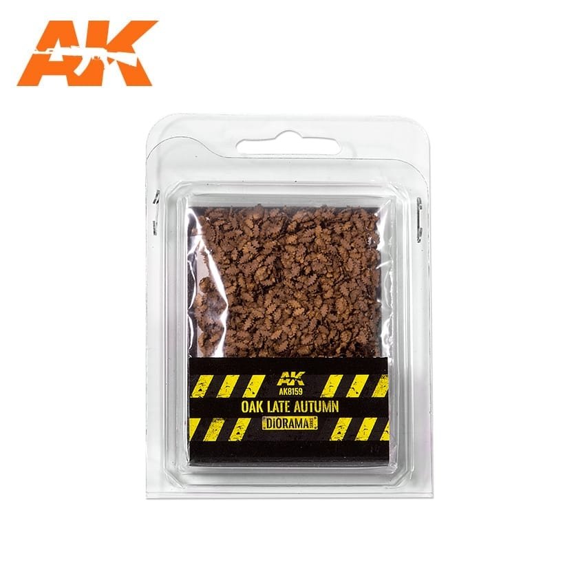 AK Interactive AK8159 Feuilles de chêne de fin d'automne 75 mm / 90 mm 1/32 1/35