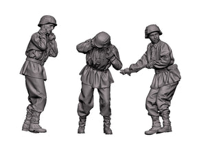 Glowel Miniatures 72008 Équipe d&amp;#39;obusier WSS (3 figurines, imprimées en 3D) 1/72