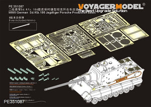 Voyager modèle PE351087A seconde guerre mondiale allemand Sd.Kfz.186 Jagdtiger Porsche Production Basic (pour DRAGON 6051 6351 6493 6925) 1/35