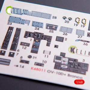KELIK K48011 OV-10D+ BRONCO - Décalcomanies 3D pour intérieur de maquette ICM au 1/48 – image 2