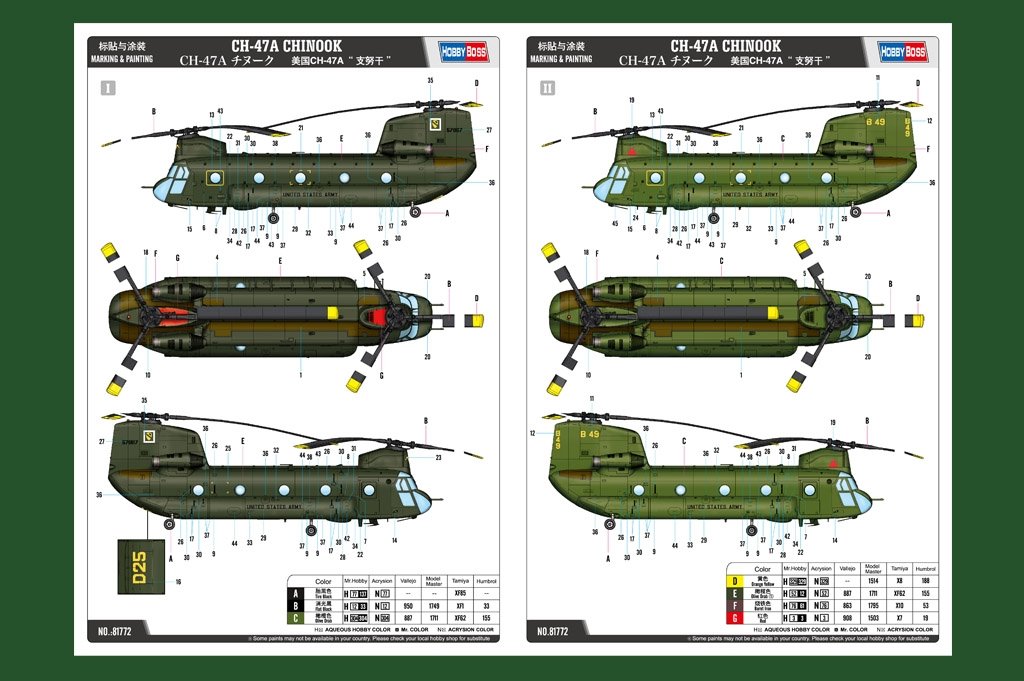 Hobby Boss 81772 CH-47A Chinook 1/48 – image 10