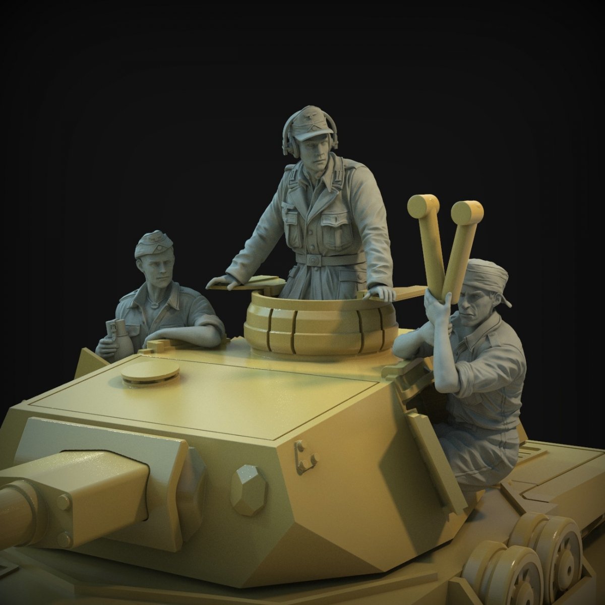 Ensemble de tourelle Panzer Art FI35-137 DAK (chars Pz III et Pz IV) 1/35