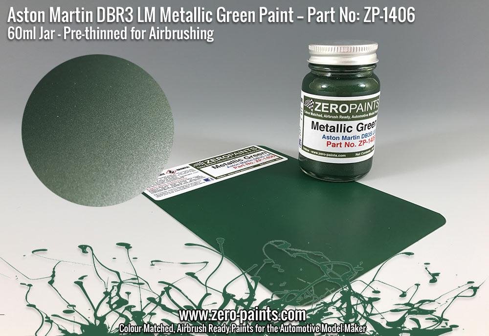 Peinture métallisée vert Aston Martin DBR3S LM Zero Paints ZP-1406, 60 ml – image 2