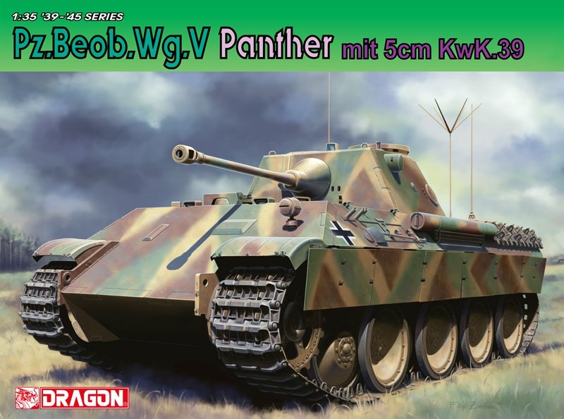 Dragon 6821 Pz.Beob.Wg.V Panther avec 5cm Kw.K.39/1