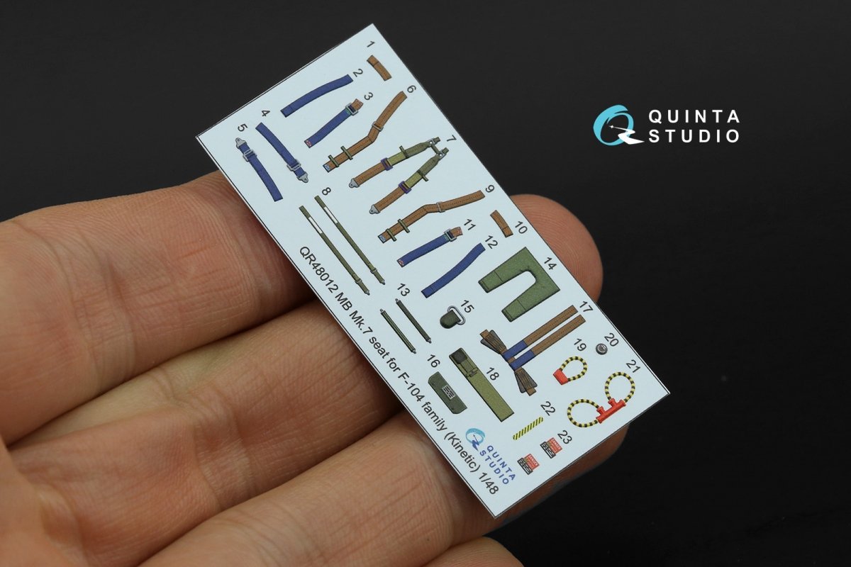 Quinta Studio QR48012 Siège MB Mk.7 pour la famille F-104 (Kinetic) 1/48 – Bild 3