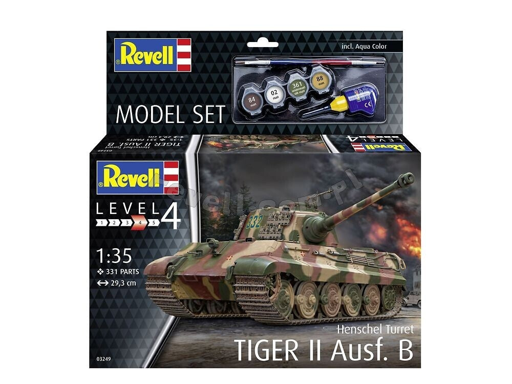 Revell 63249 Tiger II Ausf.B Henschel Tourelle, modèle 1/35