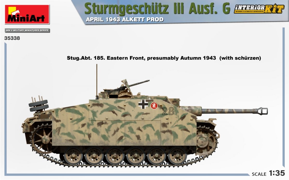 Mini Art 35338 Sturmgeschutz III Ausf. G AVRIL 1943 ALKETT PROD. KIT INTÉRIEUR 1/35 – image 8