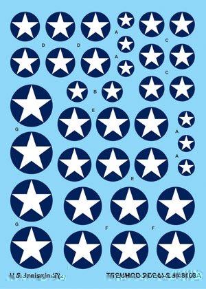 Techmod 48103 - Insignes nationaux américains 1942-1943 (1/48) – image 2