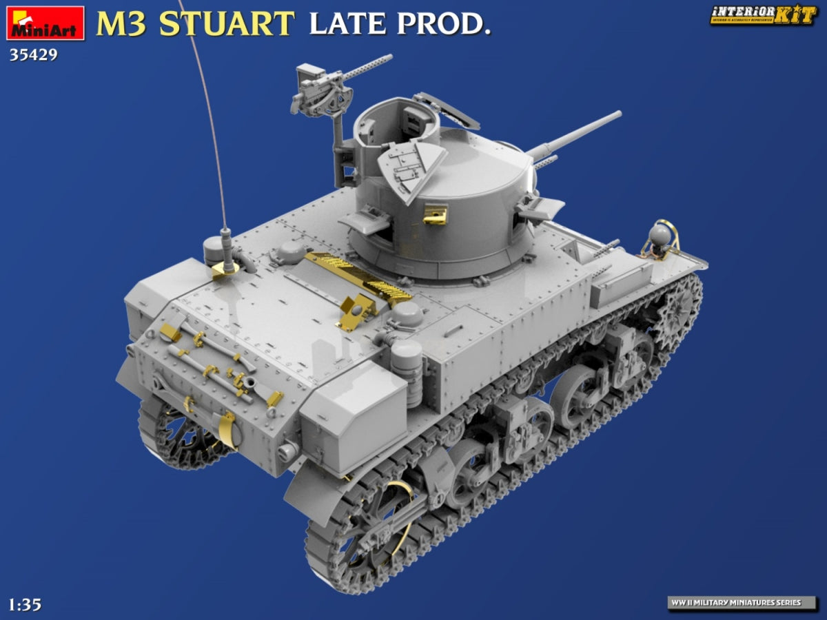 MiniArt 35429 M3 STUART LATE MANUFACTURER INTERIOR KIT 1/35 – image 9