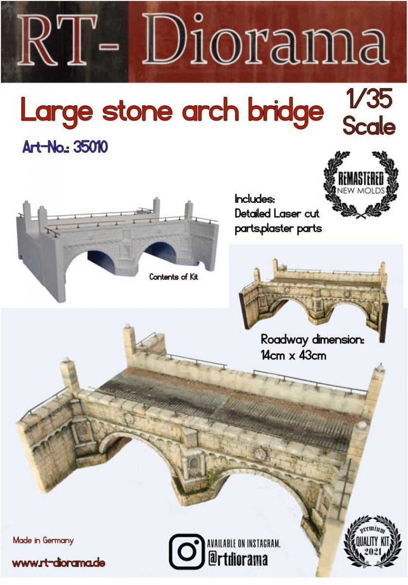 RT-Diorama 35010 Grand pont en arc de pierre 1/35