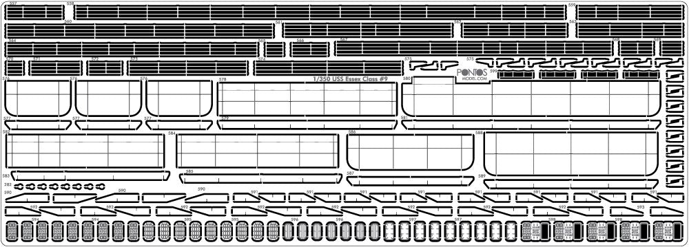 Pontos 35004F1 USS CV-10 Yorktown 1944 Detail Up Set 1/350 – zdjęcie 19