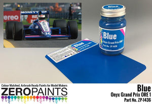 Peinture Zero Paints ZP-1436 Bleu - Onyx Grand Prix ORE 1, 60 ml