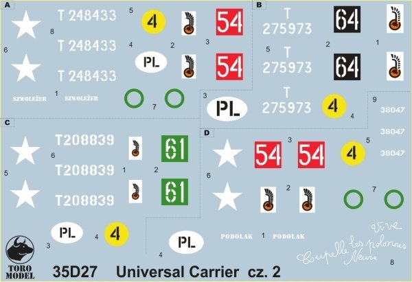 ToRo Modèle 35D27 - Universal Carrier Mk.II en service polonais vol.1 1/35