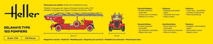Heller 56780 Delahaye Type 103 Pompiers - Kit de démarrage 1/24 – immagine 4